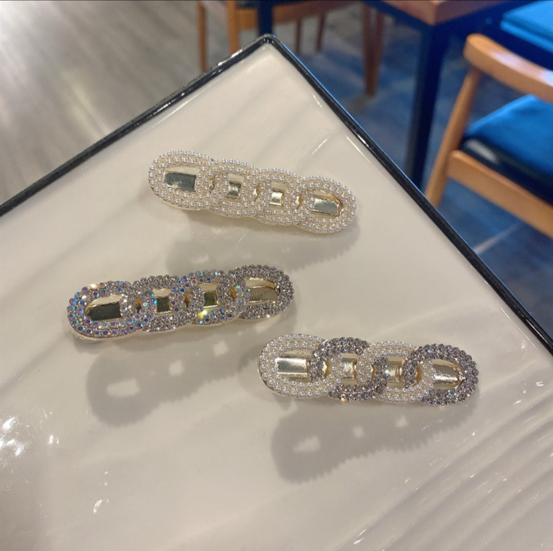 PEARL RHINESTONE HÅRPYNT