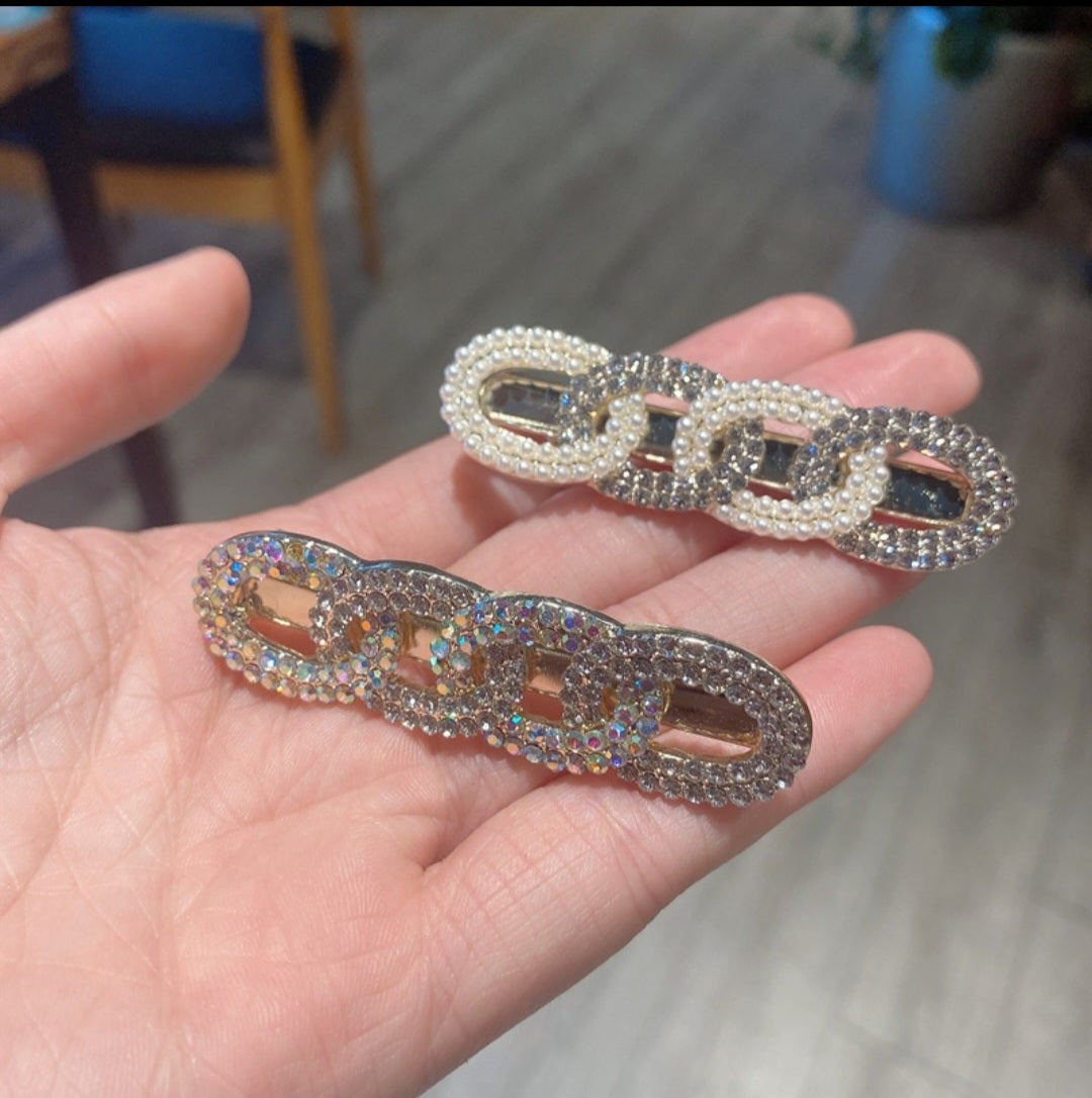 PEARL RHINESTONE HÅRPYNT
