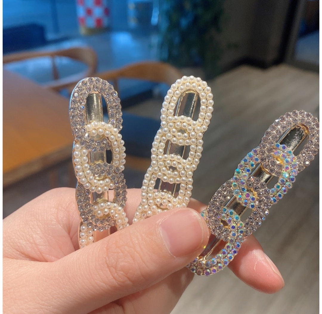 PEARL RHINESTONE HÅRPYNT