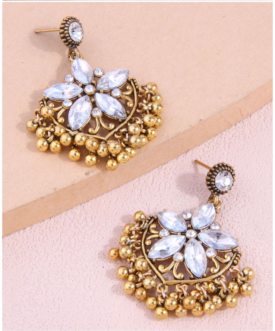 RETRO ETHNIC STYLE GOLD ØREPYNT