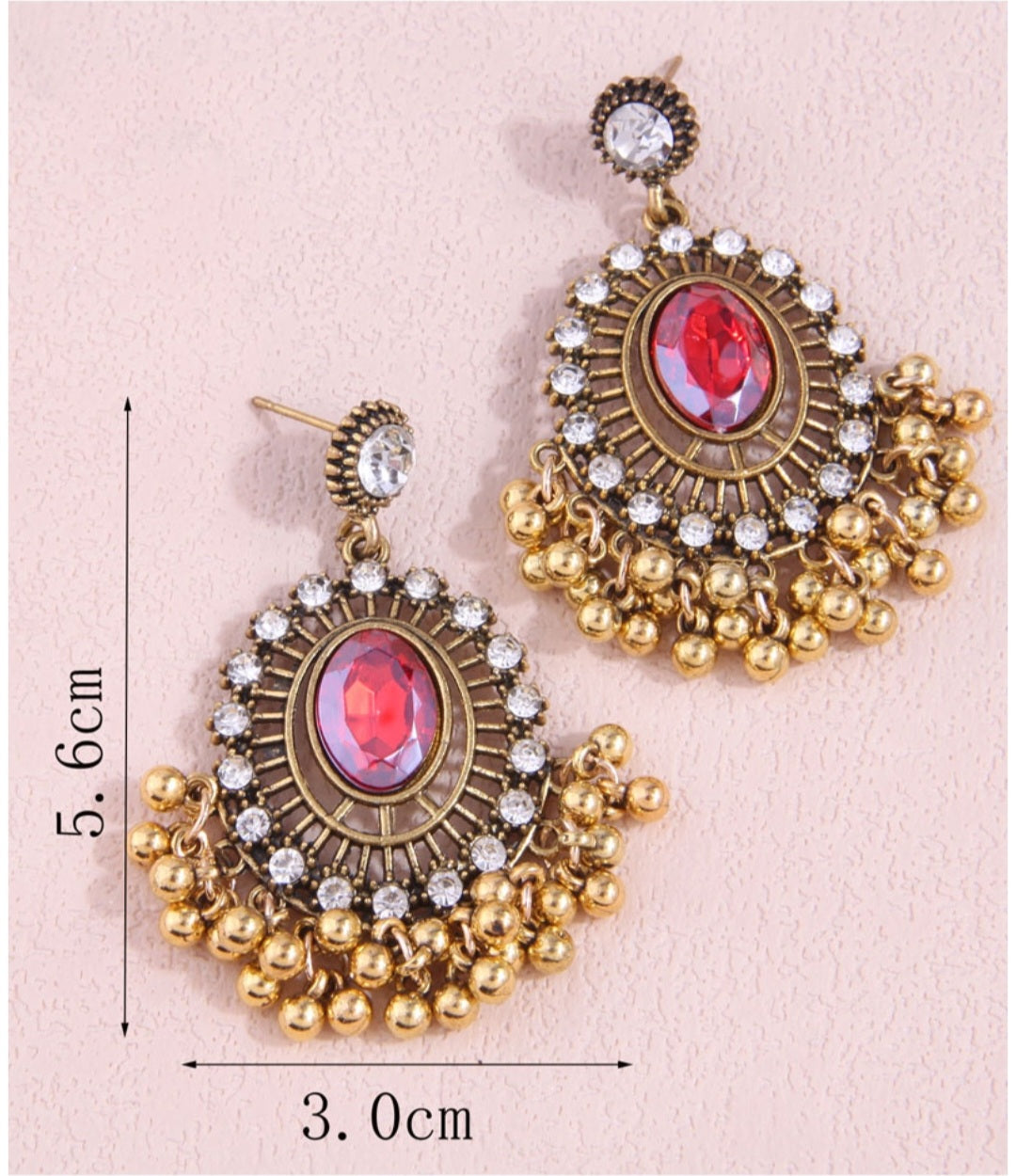 RETRO TASSEL ALLOY ØREPYNT