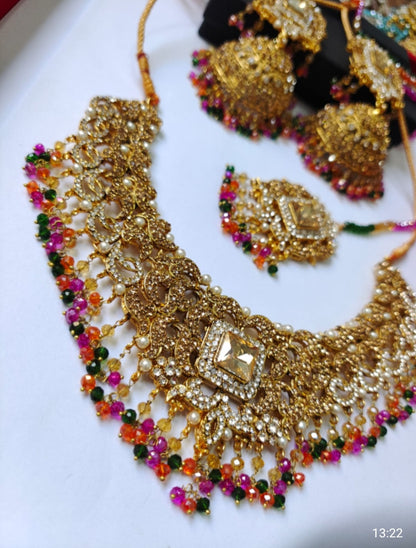 MULTI COLOR ZIRKON BRIDAL SET