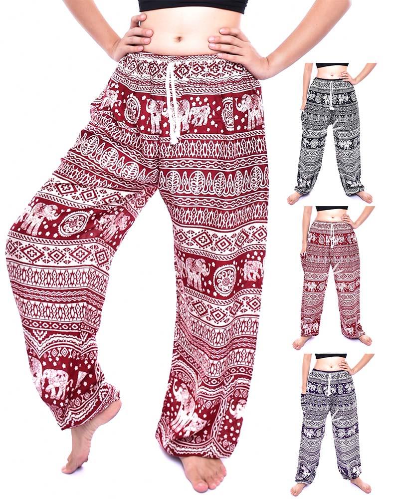 Harembukse Thai elefant med snøring Blå | Youtrend