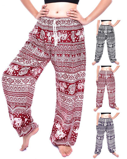 Harembukse Thai elefant med snøring Blå | Youtrend