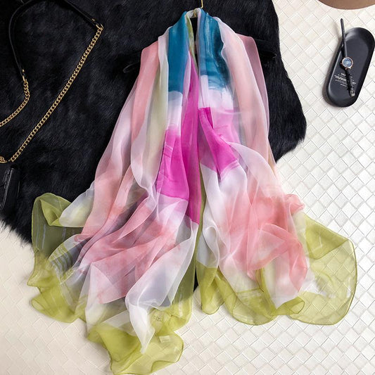 Luxus Chiffon skjerf mix farger | Youtrend