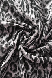 Skjerf Safari Leopard print Grå | Youtrend