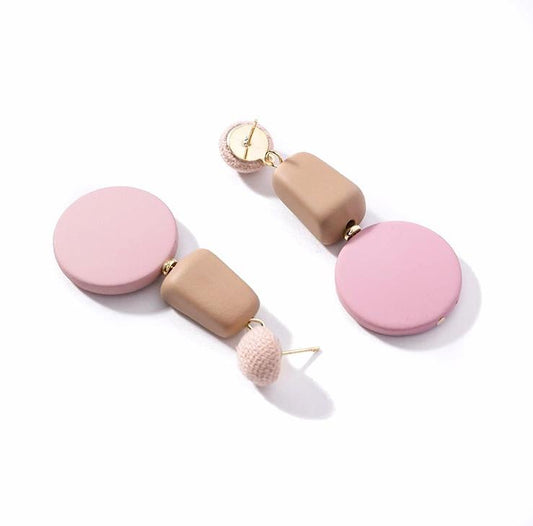 Øredobber Hoop Acryl Pink | Youtrend