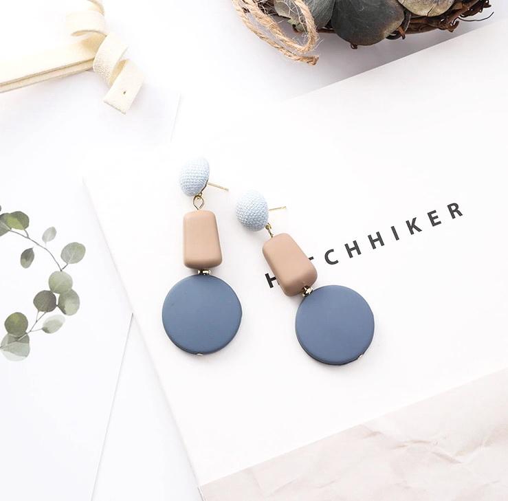 Øredobber Hoop Acryl Turkis | Youtrend